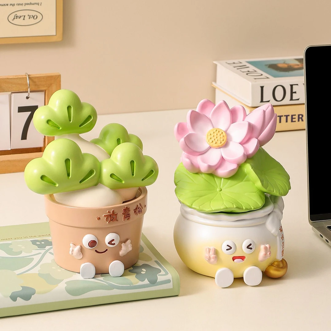 双11国风摆件工位情绪稳定神器治愈系礼物送朋友闺蜜电脑桌摆件