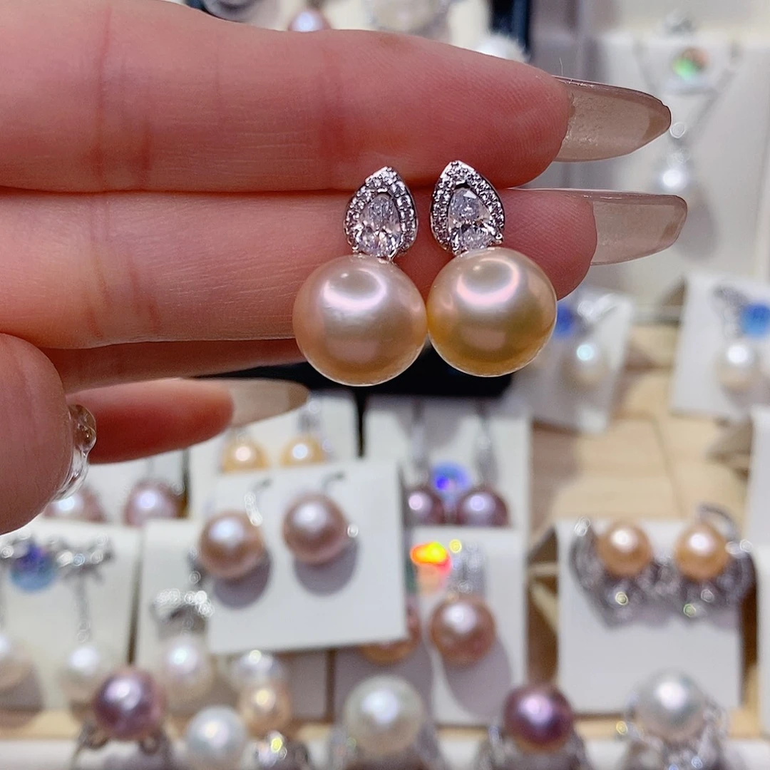 未镶嵌耳饰淡水珍珠