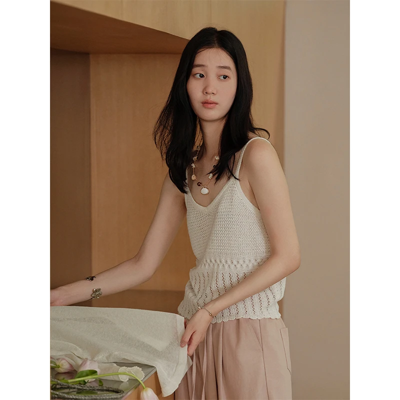 Botanique植物学“生椰可可”南法假日海岛钩花背心小吊带