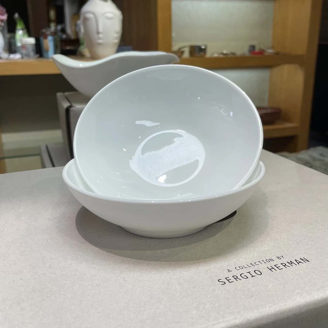 美国K家6.6英寸白玻璃沙拉碗（两个装）