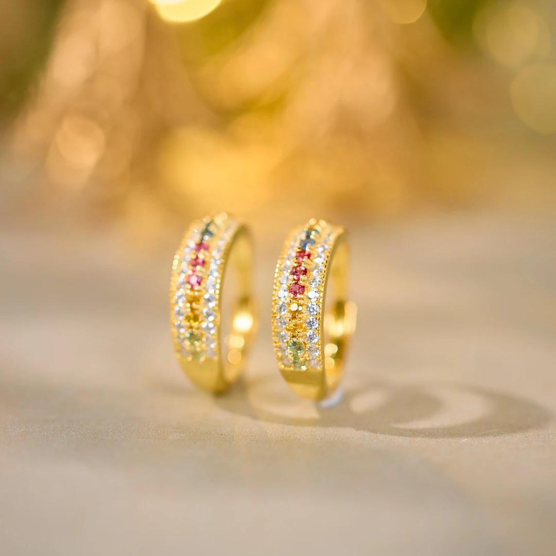 【歪歪】彩蓝宝圆2戒指（黄）（多样性发一）XB-H8830