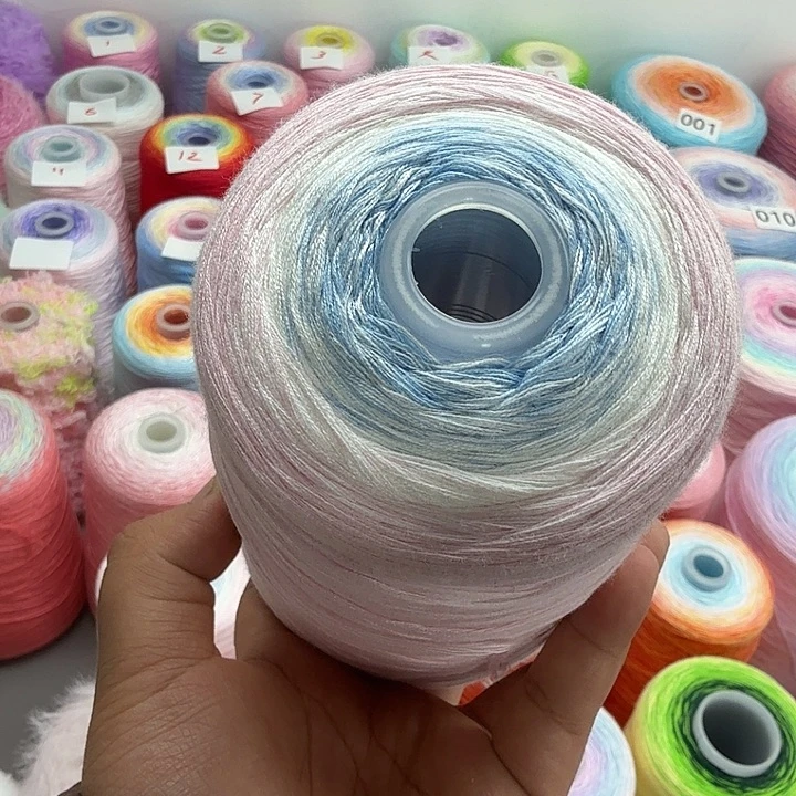 棉暮云杏花一斤6股无捻