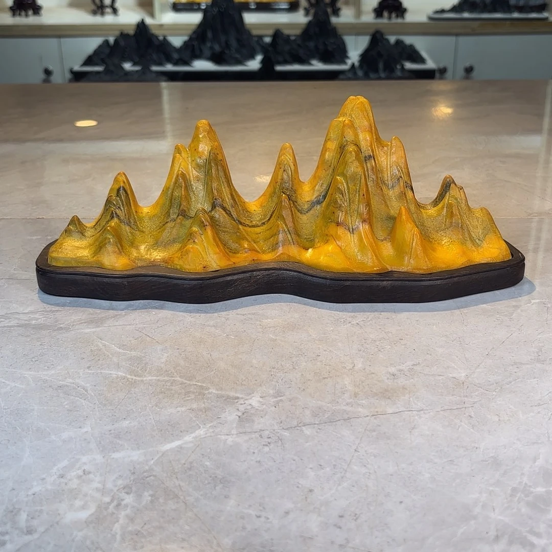 叶***梦陶灵璧石手工雕刻奇石摆件