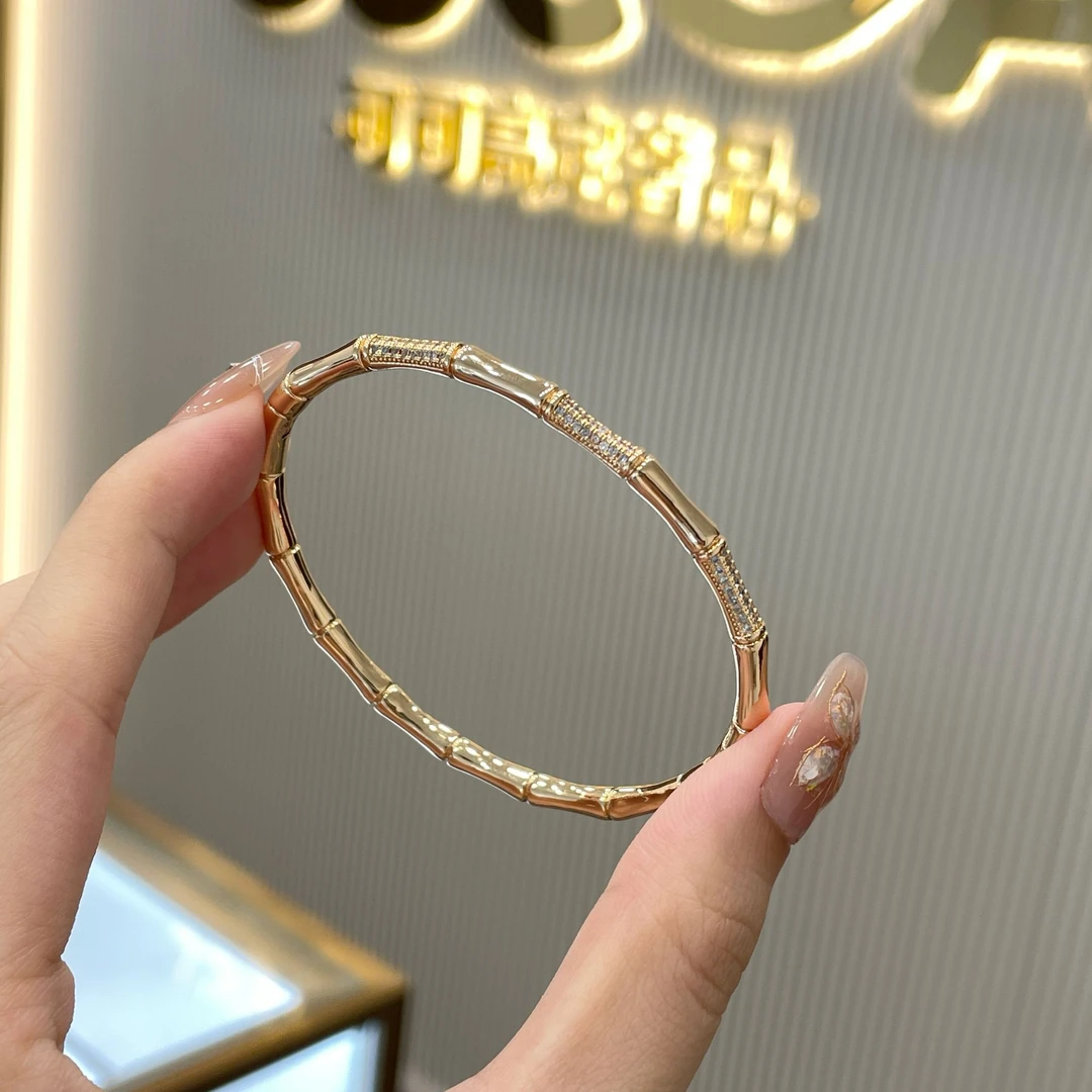 【 SUGAR KEKE】 简约竹节轻奢手镯