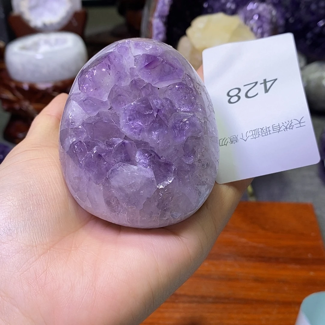 珠宝半成品紫晶未镶嵌