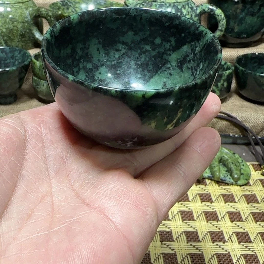 蛇纹石玉未镶嵌藏玉药王石产品