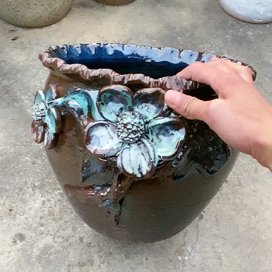 【闪购商品】紫砂花盆32.28花盆无孔