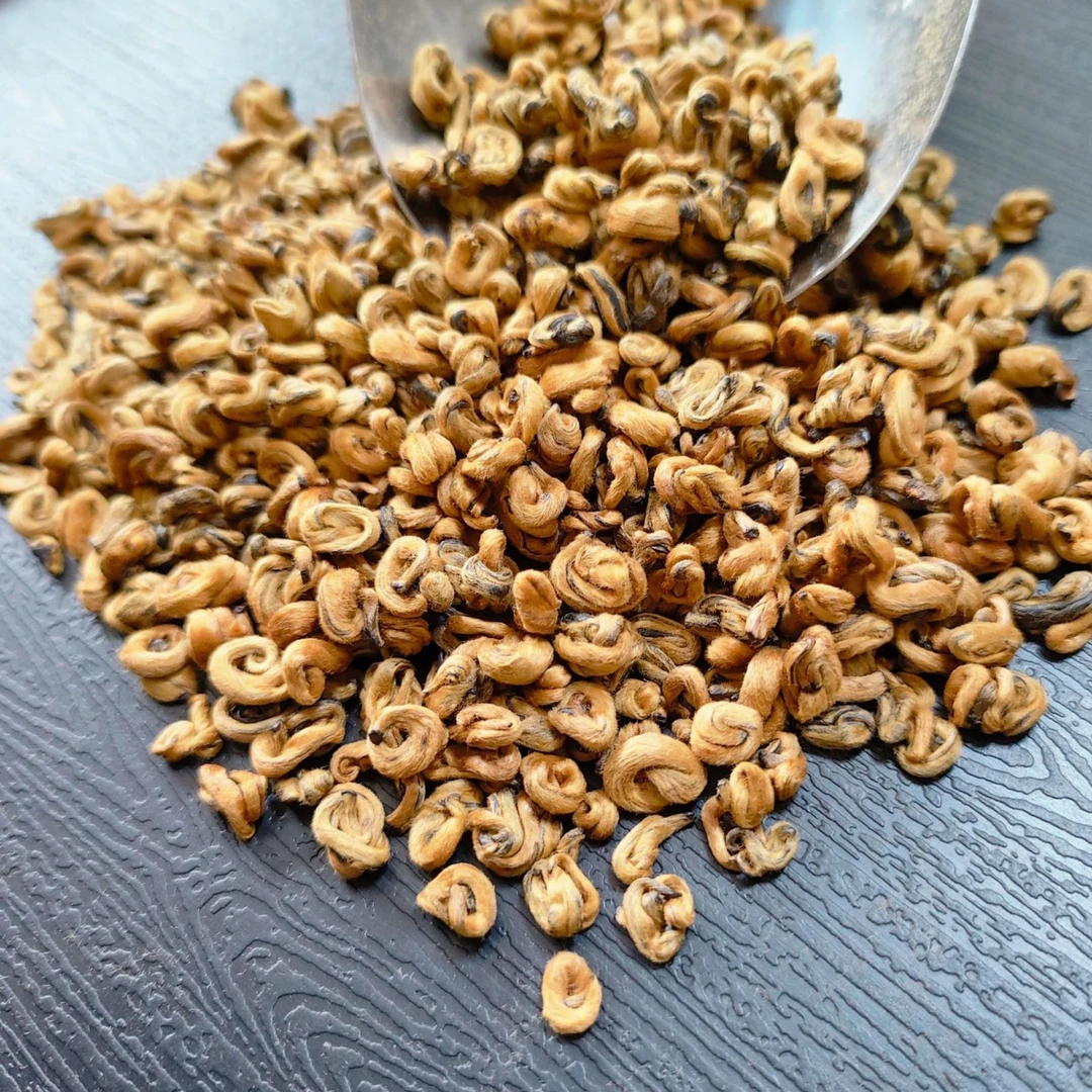 【小蜜螺】小米螺蜜香金螺正宗云南凤庆滇红茶叶滇红金螺茶浓香耐泡