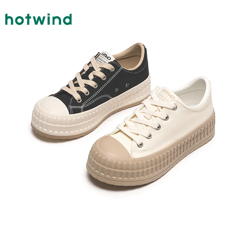 流光风【热风门店同款】5折起女休闲板鞋德训鞋百搭爆款H14W25128