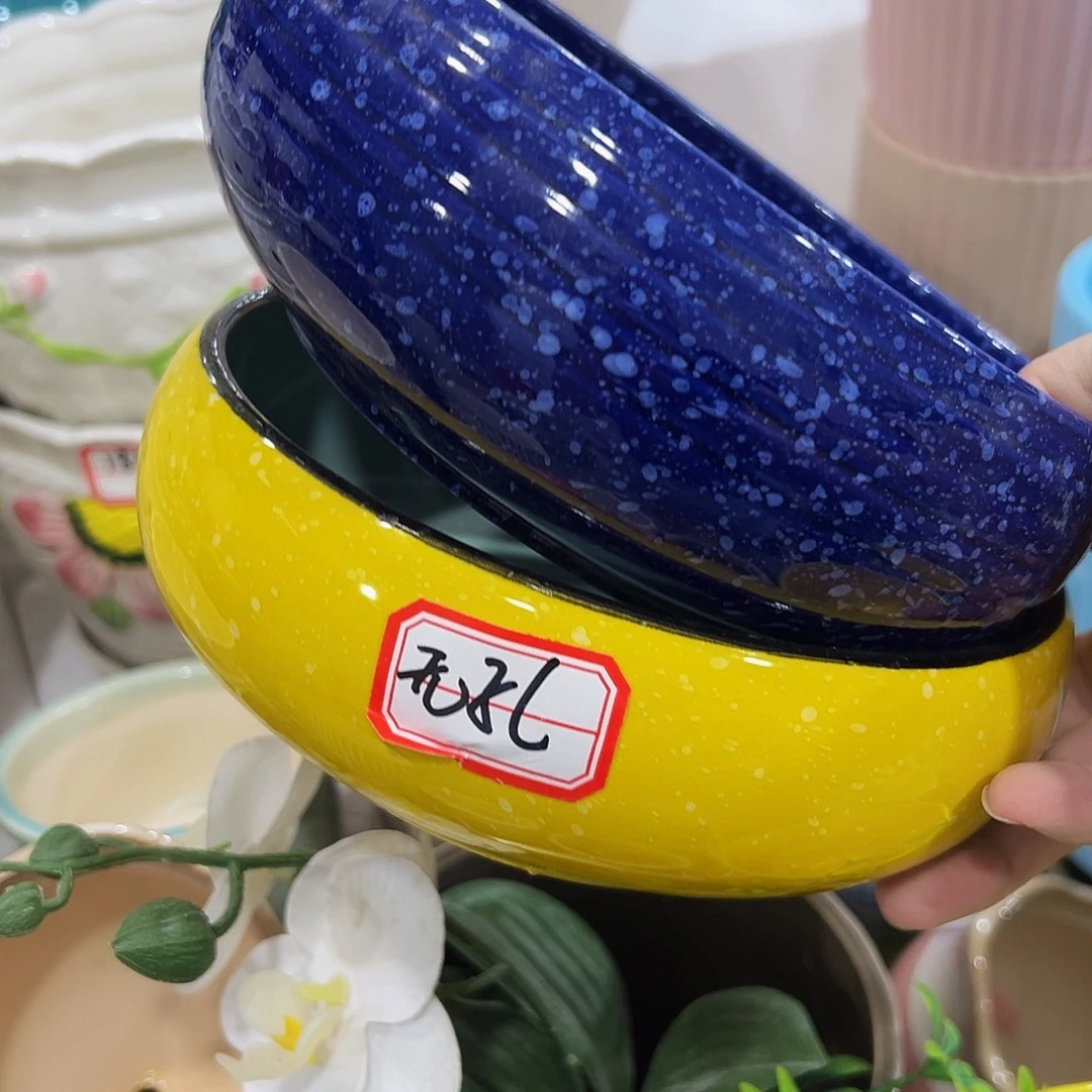 外贸尾单陶瓷花盆凑12米包邮