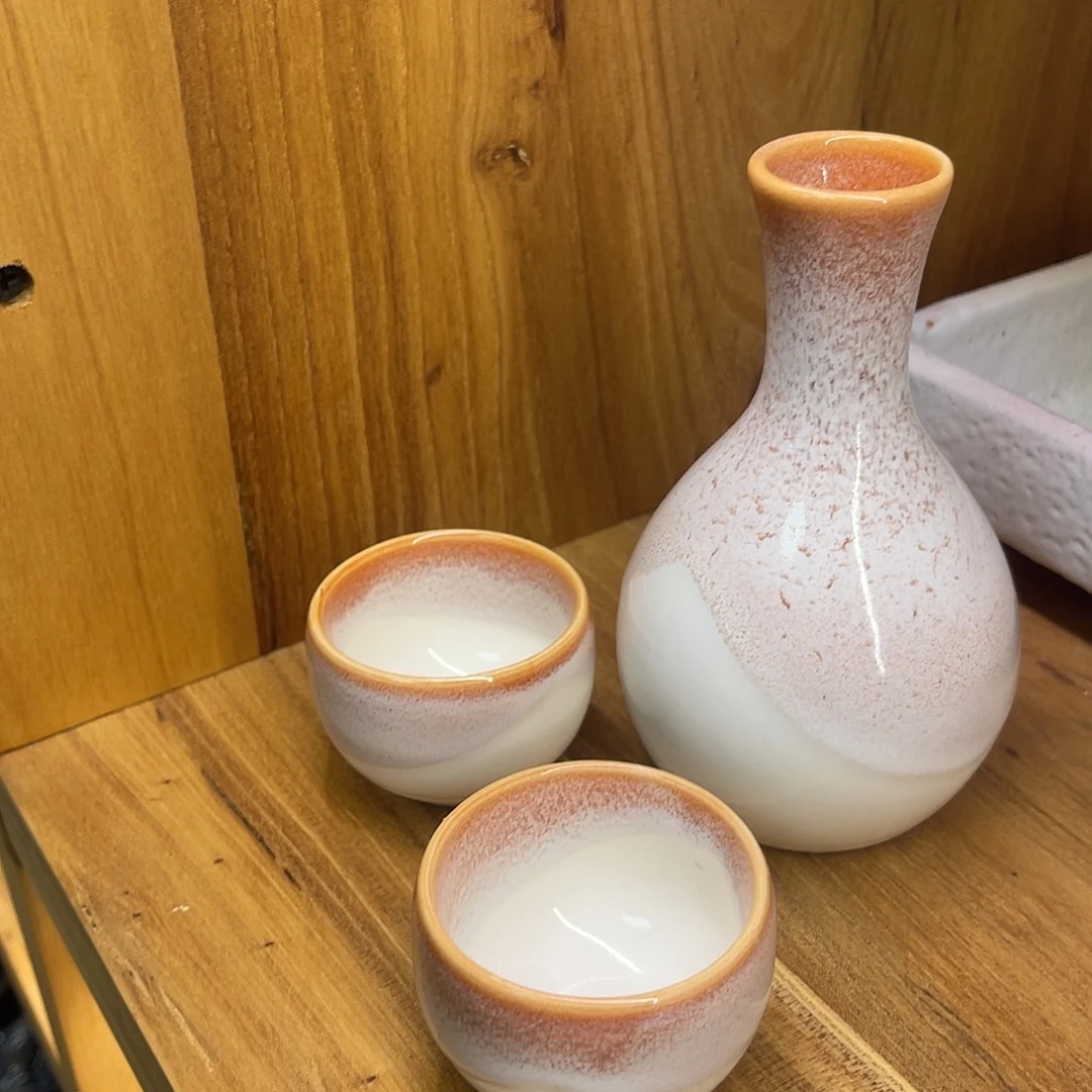 瓷片粉色釉得利套装26