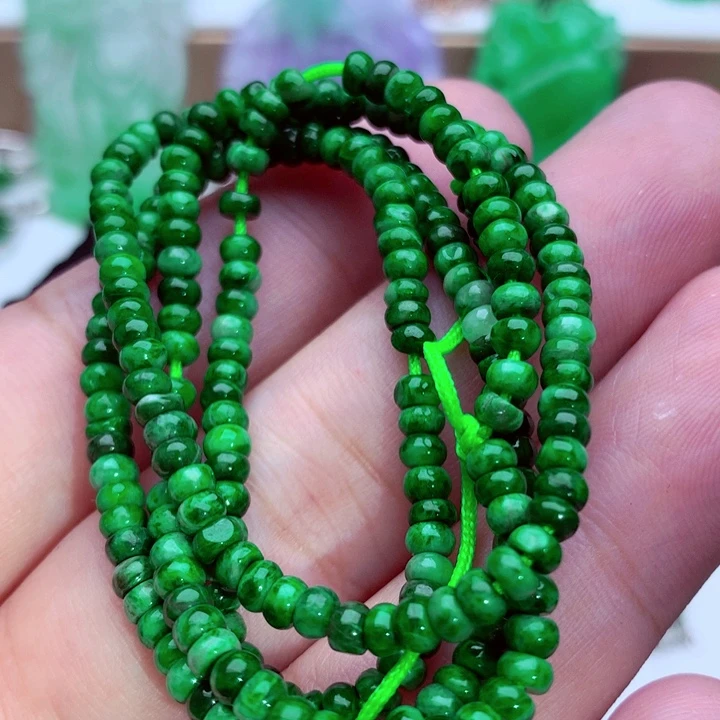 翡翠未镶嵌毛衣链