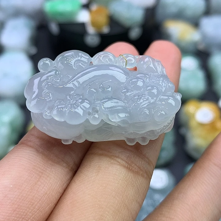 翡翠未镶嵌颈饰天然缅甸翡翠