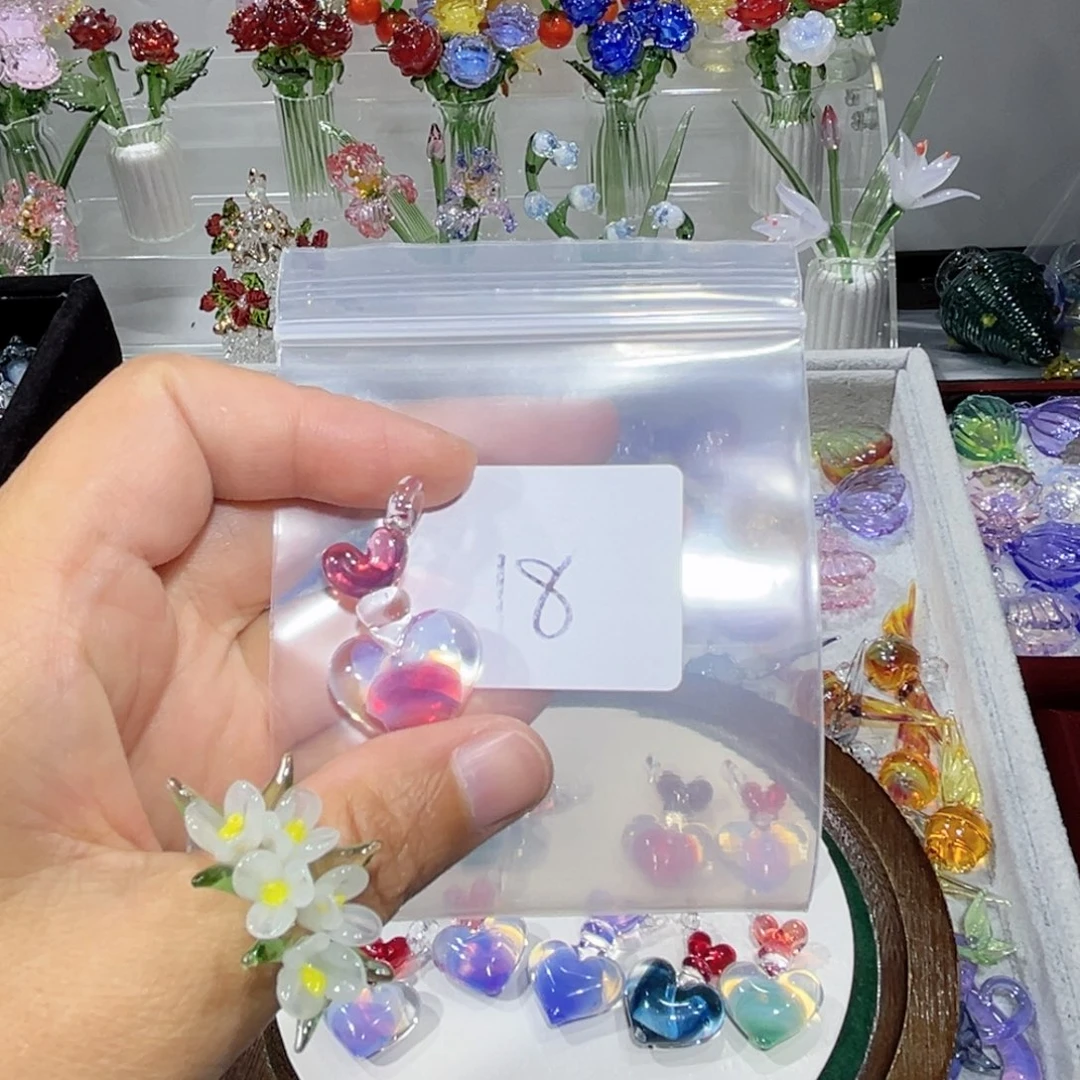 琉璃吊坠（不含链）18粉色迷情剂