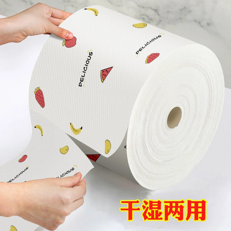 懒人抹布干湿两用水洗不沾油重复使用一次性厨房纸洗碗清洁巾