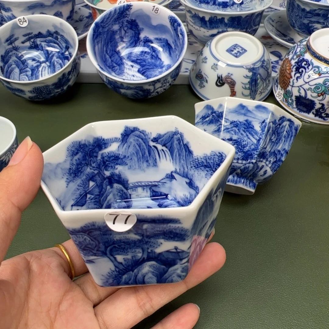 陶瓷景德镇纯手工纯手绘茶具木木77