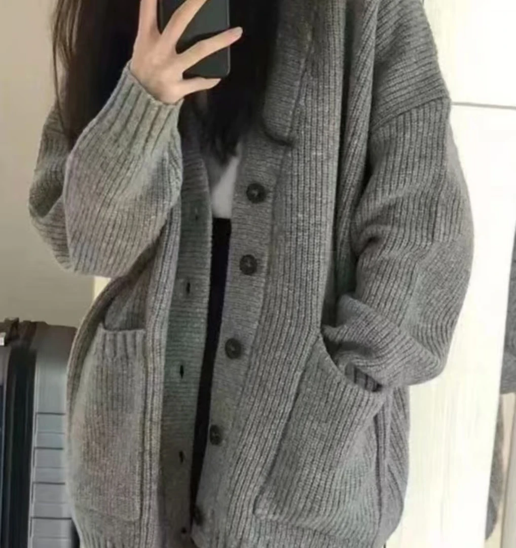 【扣号备注】秋冬季宽松针织开衫慵懒风韩版毛衣女【需要直播间下单】