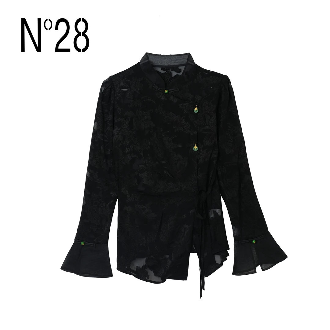 【烧花衬衫】 2025款新款设计师衬衫 9A11S004