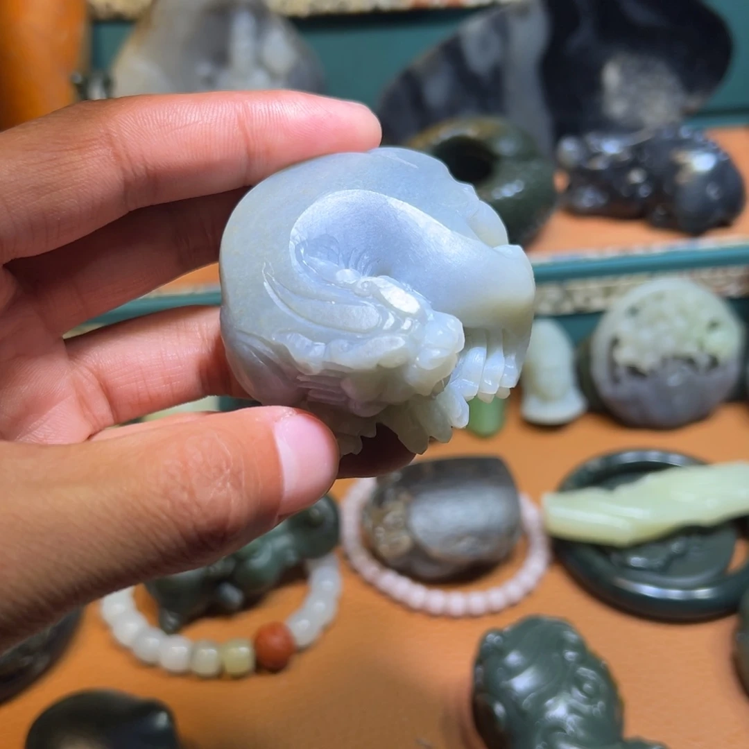 和田玉未镶嵌挂件