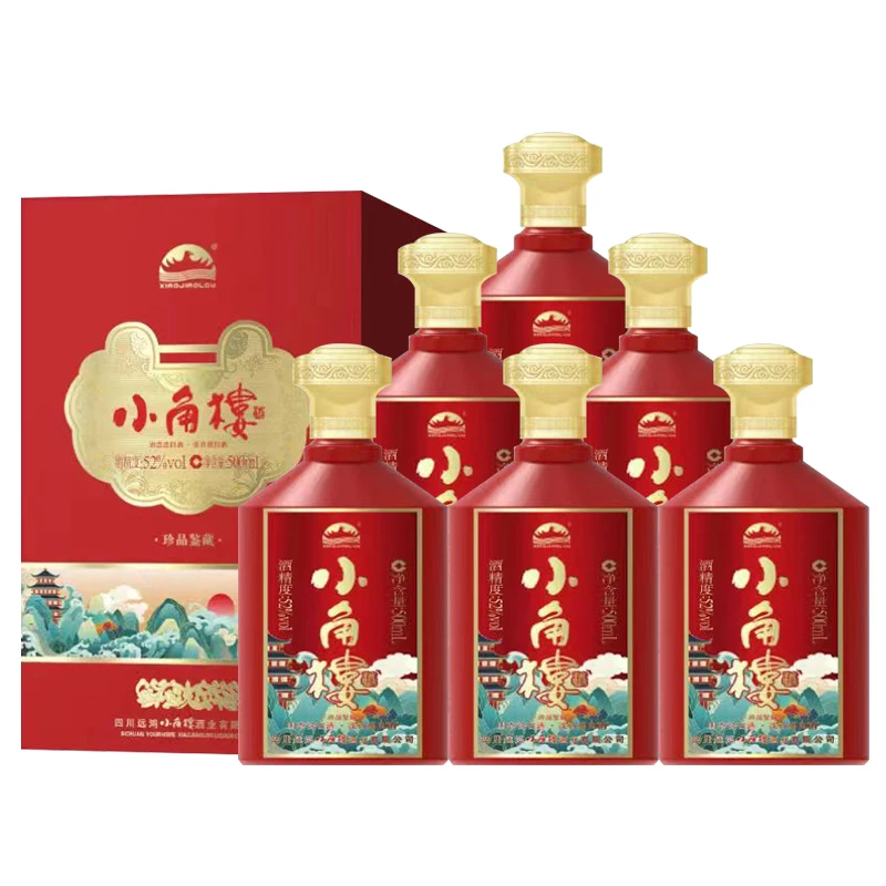 小角楼浓香型白酒 粮食酿造 52度 500mL 6瓶 珍品鉴藏