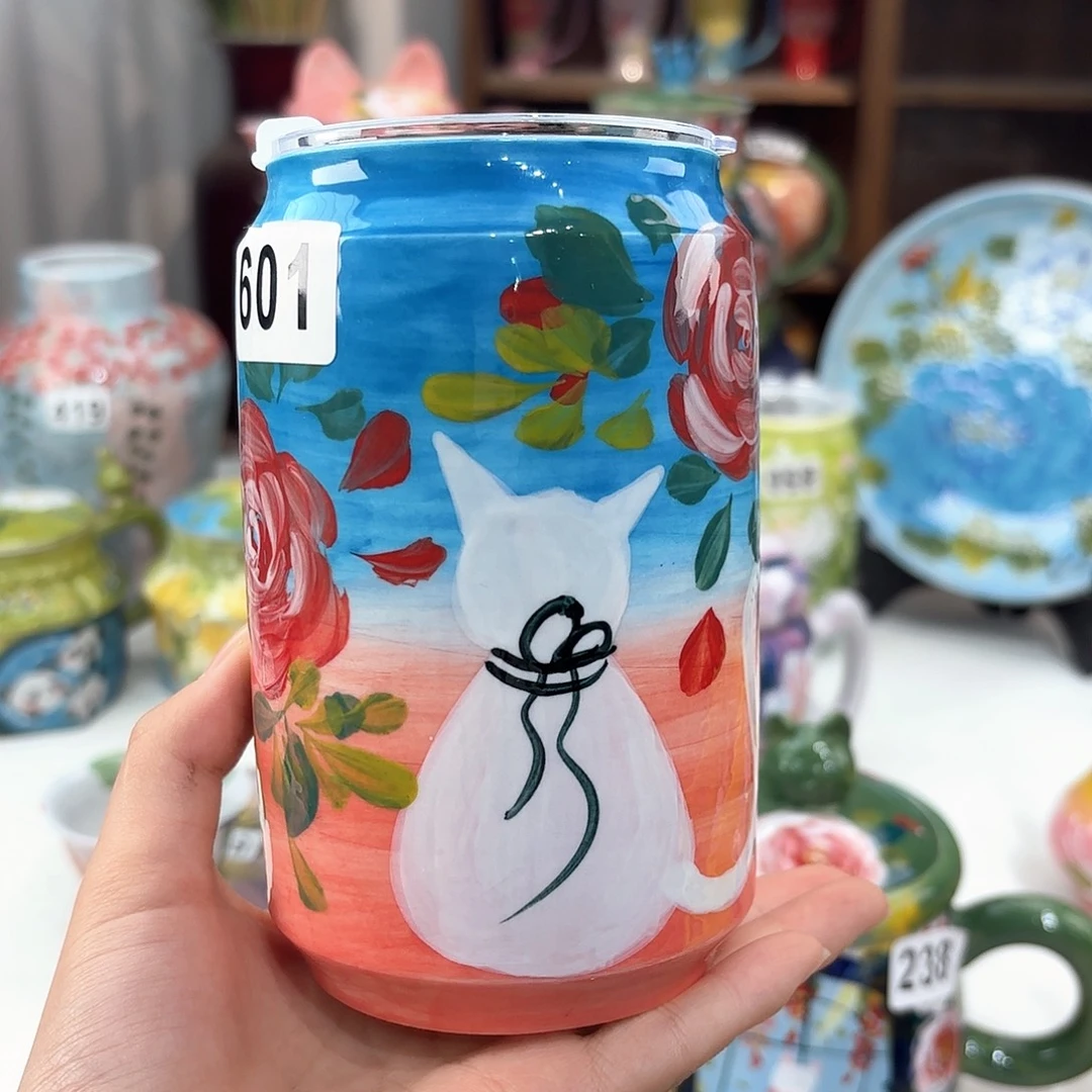 景德镇手绘高温釉下彩陶瓷茶具