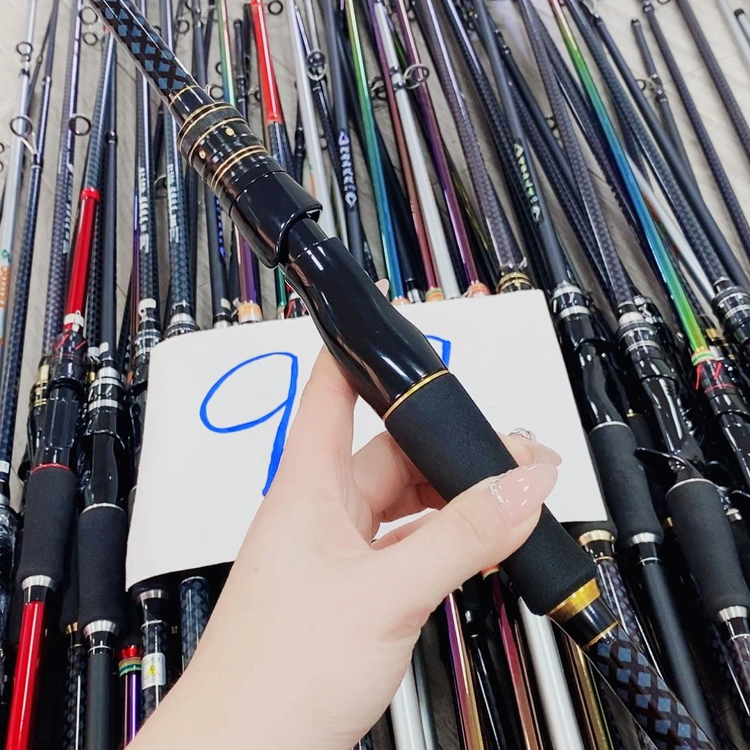 黑金色直柄路亚竿2.1米