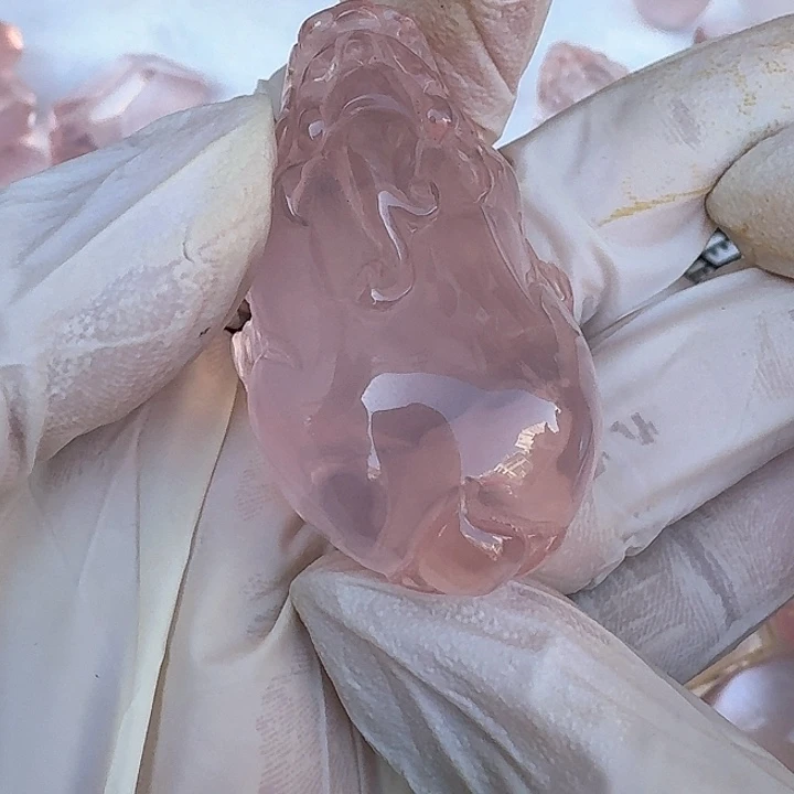 粉貔貅未镶嵌水晶享**下