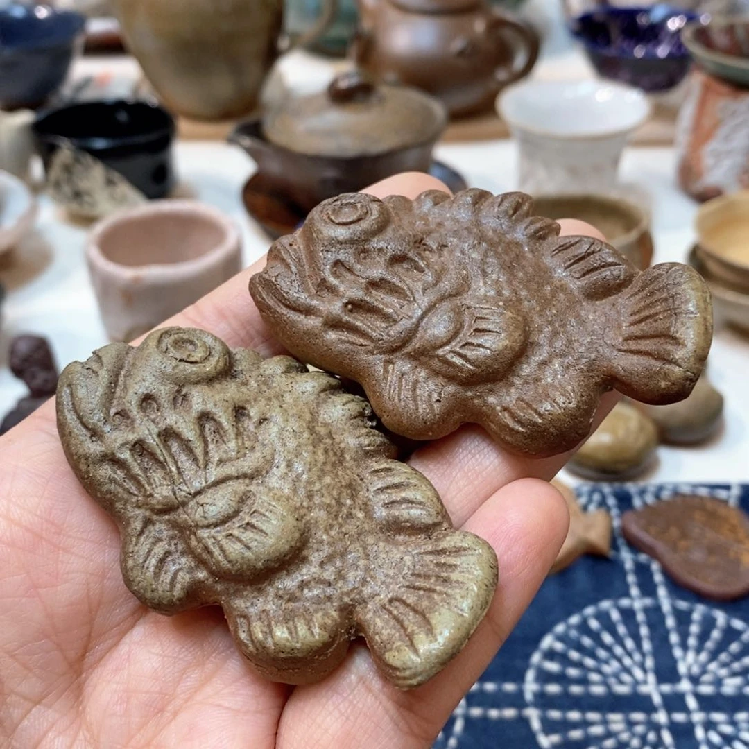 柴烧侘寂粗陶茶具