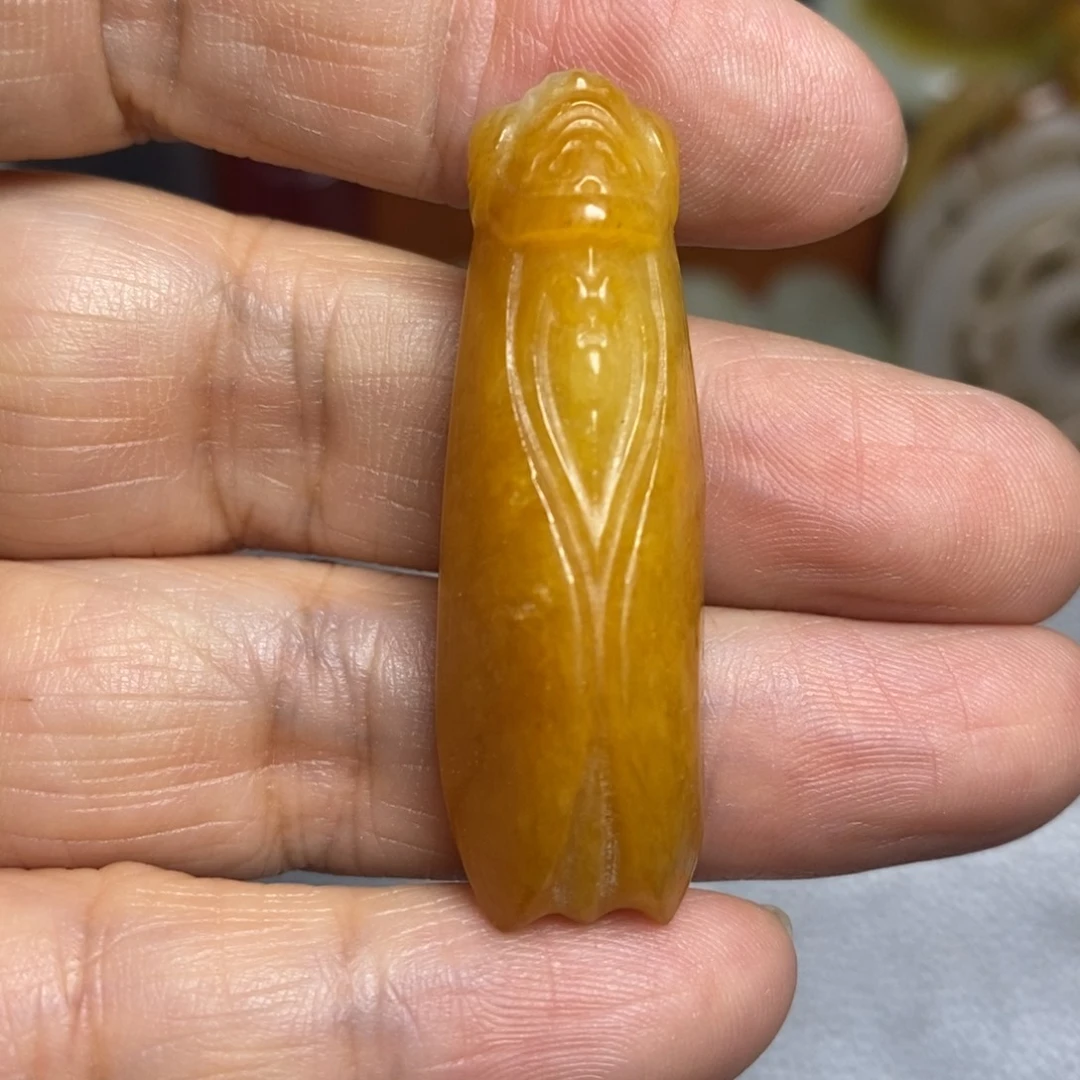 和田玉（糖玉）足银镶嵌颈饰