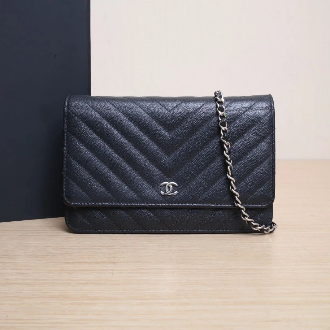 95新 Chanel/香奈儿 【双攀*】CF WOC 19cm 25开 银扣