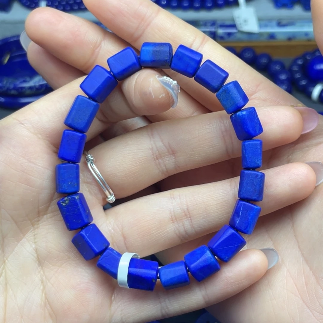 青金石未镶嵌随型手串