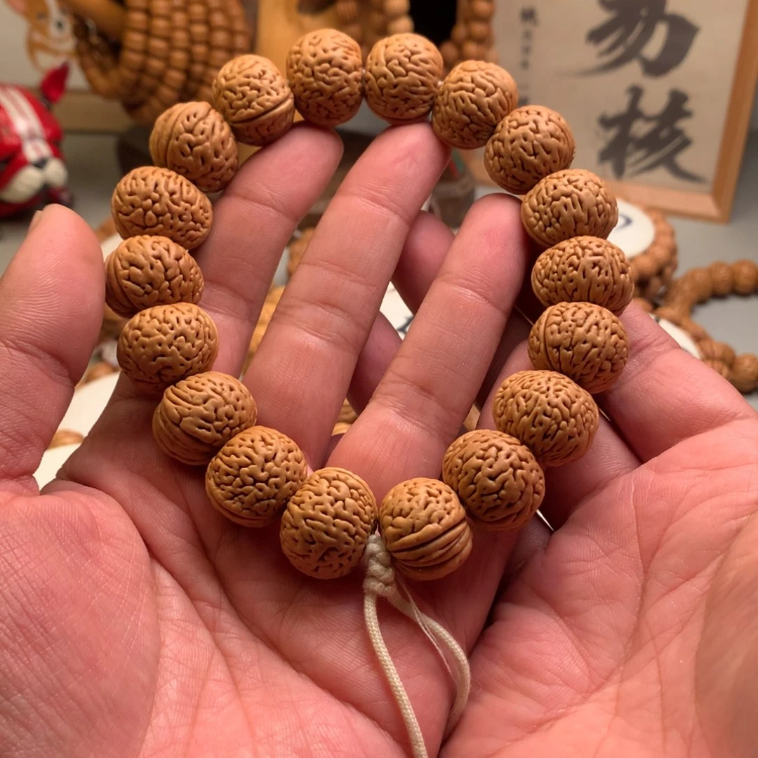 桃核手串【老树磨盘】2.2桃核手持