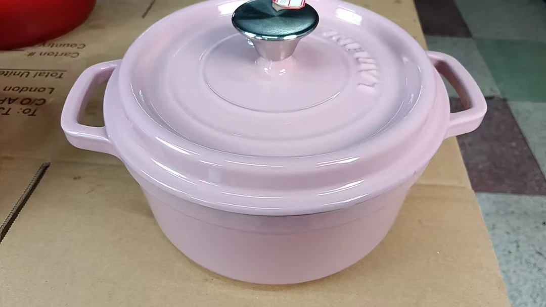 22口径锅铸铁珐琅锅家用焖炖锅