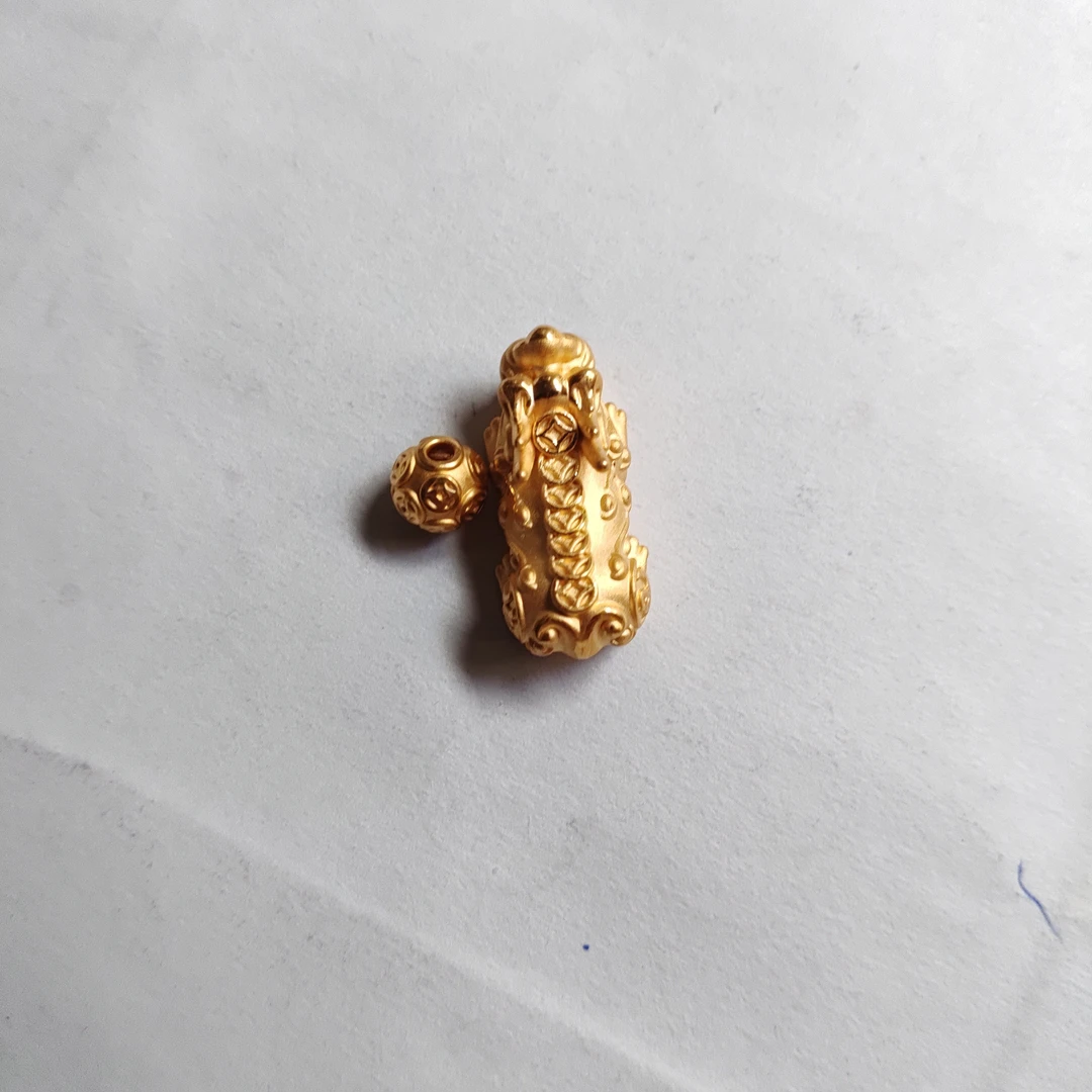 金元宝足金999貔貅珠子首饰