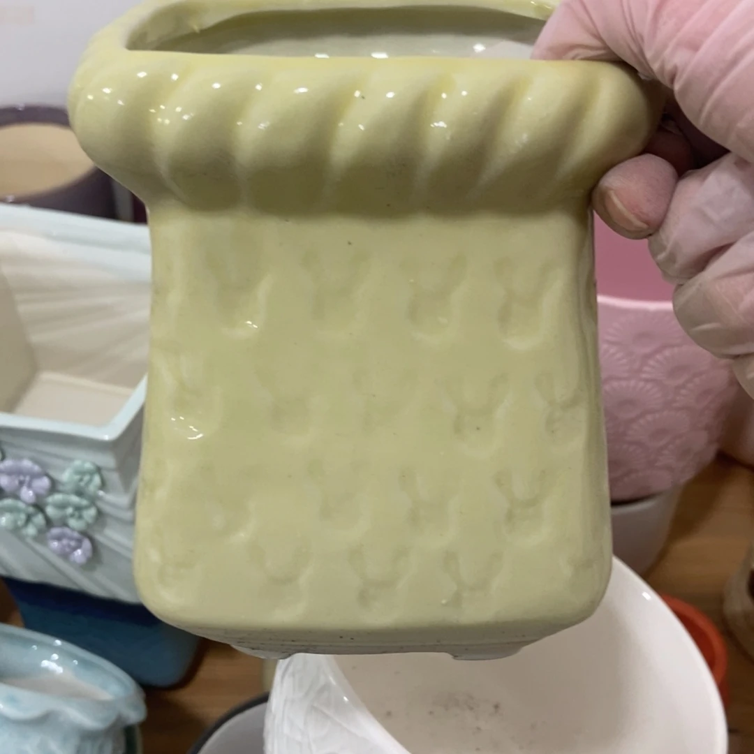 红陶高温陶瓷花盆