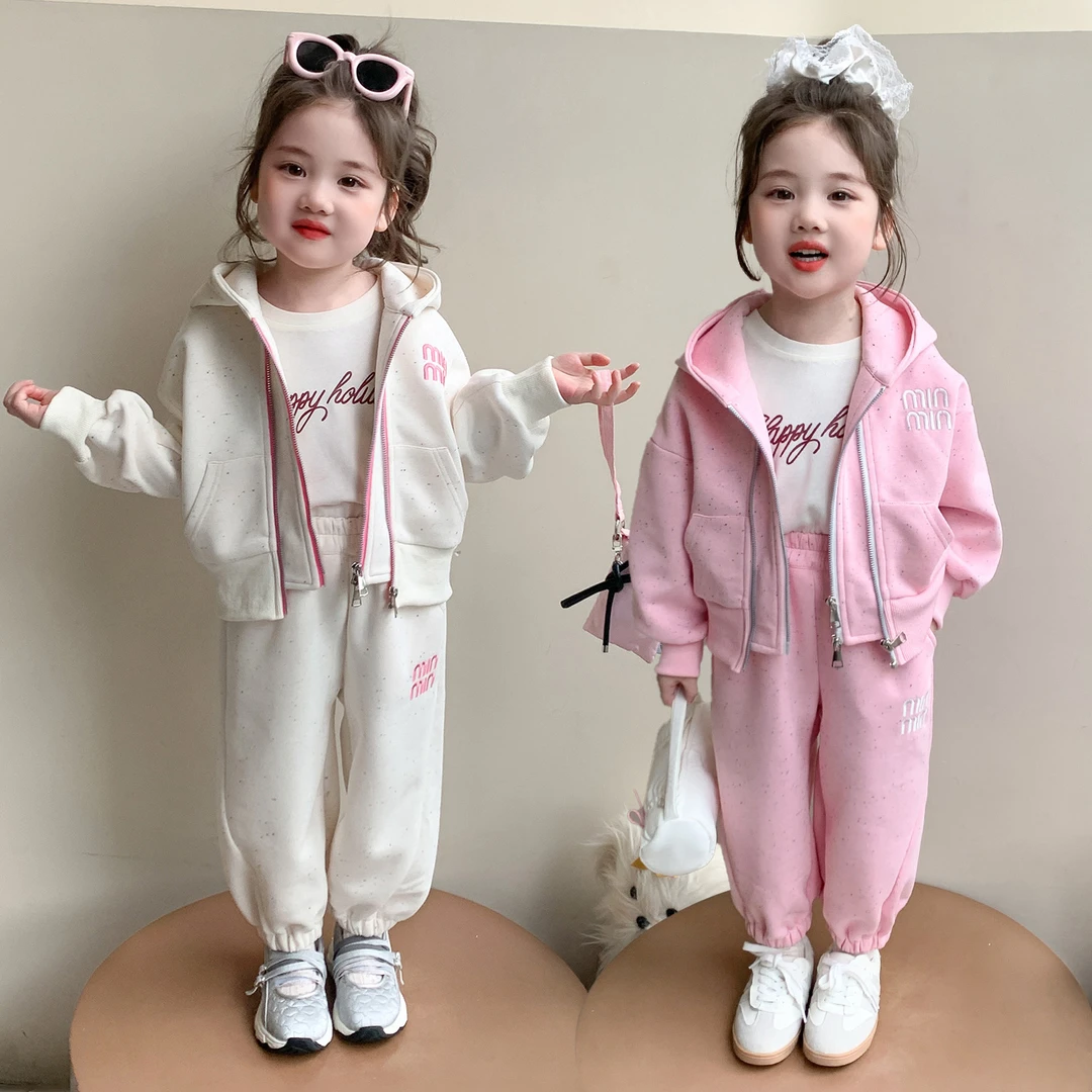 女童套装洋气儿童时髦外套休闲裤两件套小女孩宝宝秋装2025新款潮