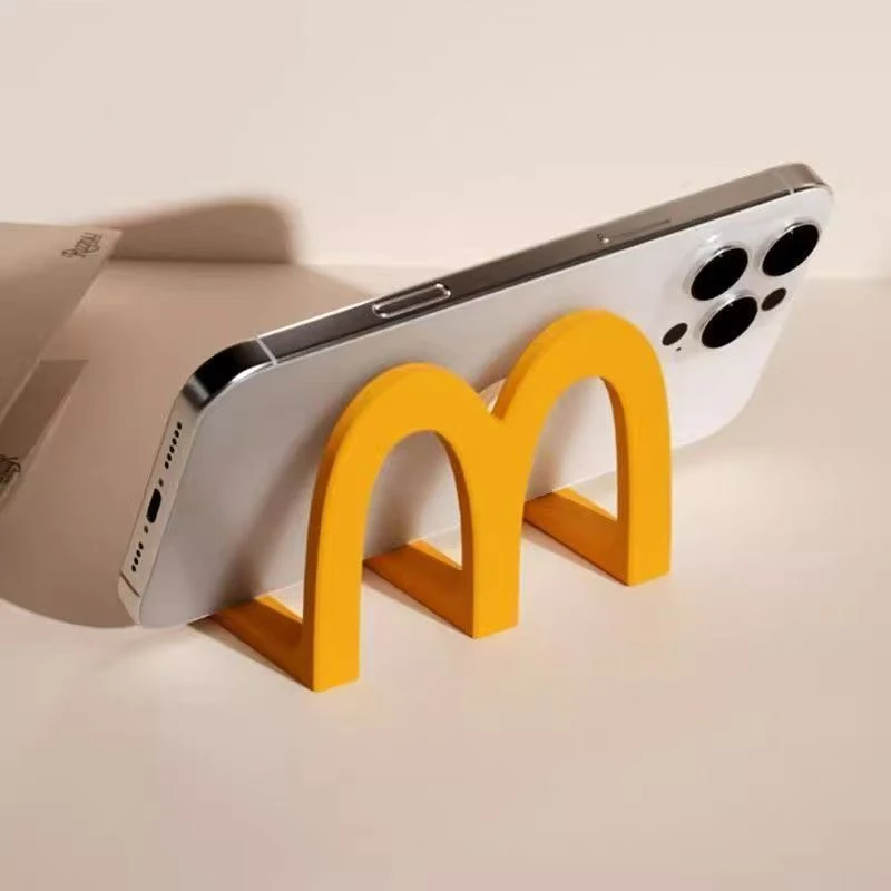 麦当劳可爱桌面手机支架 懒人摆件创意办公室便携架 学生手机支架