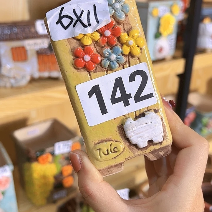 陶瓷多肉花盆满15包邮