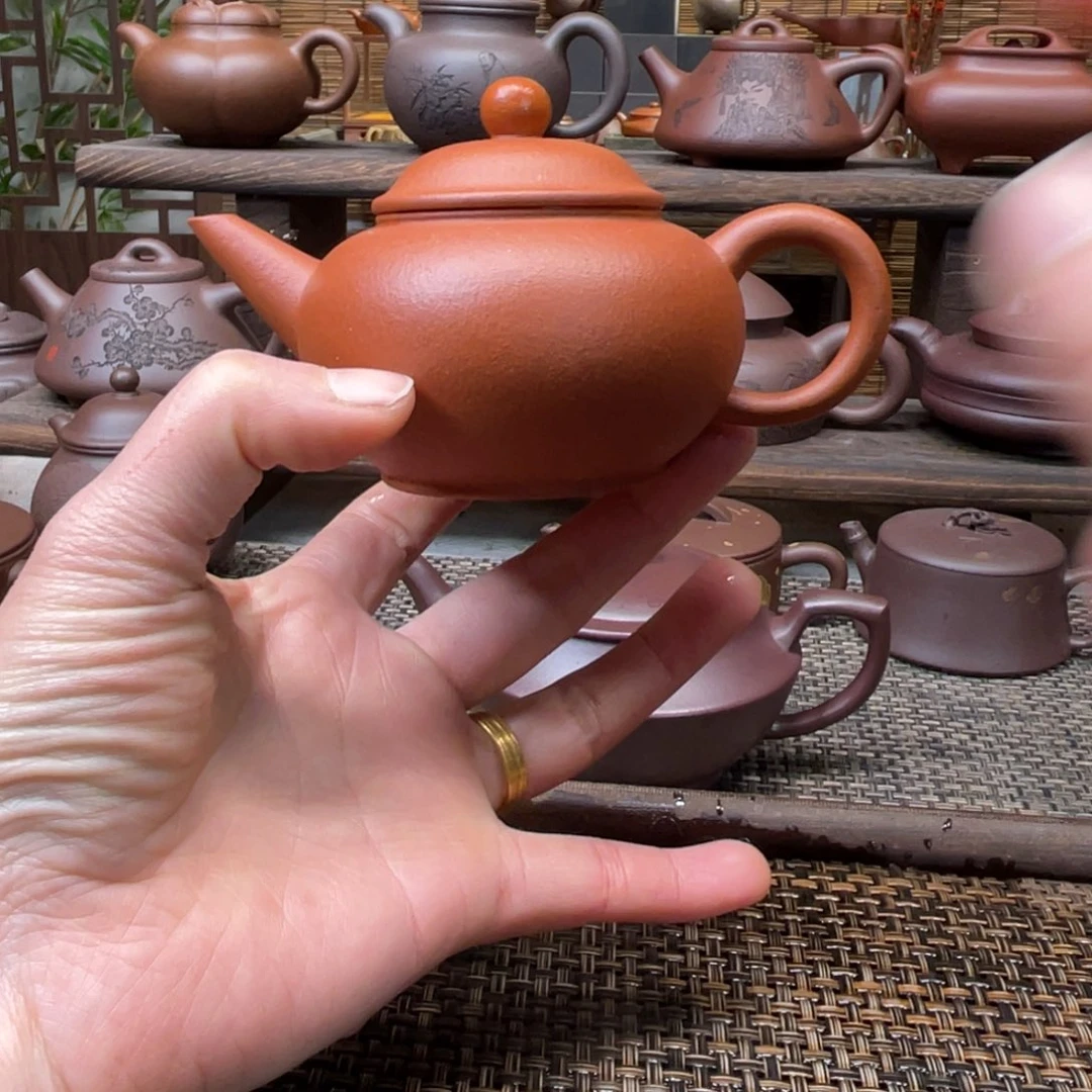 紫砂茶壶宜兴原矿紫砂手工制145