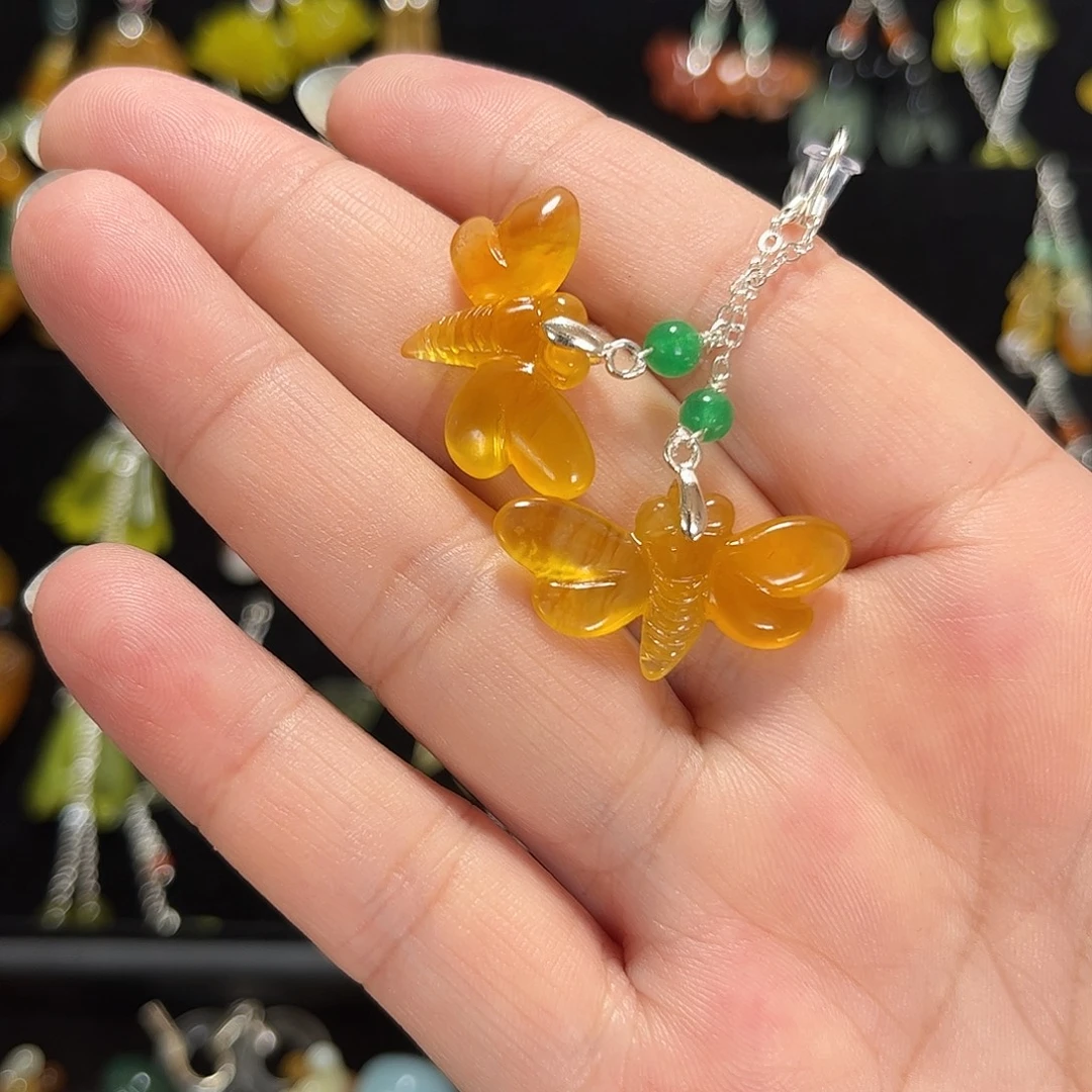 吃***要蛇纹石玉未镶嵌耳饰