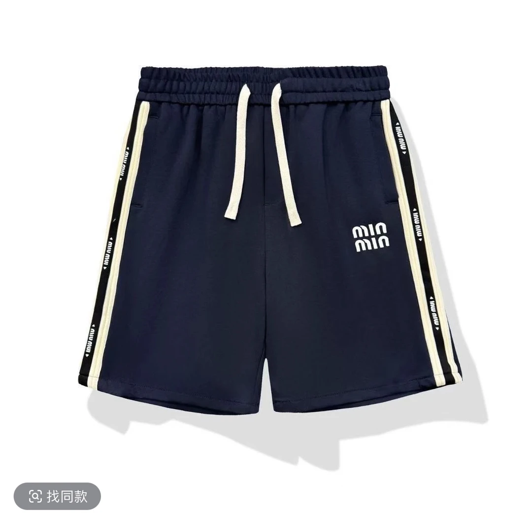 短裤五分绣花夏款冰丝2025新款刺绣厚款厚男士欧货时尚百搭休闲裤