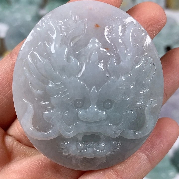 颈饰未镶嵌翡翠龙行天下福利洒黄翡福利