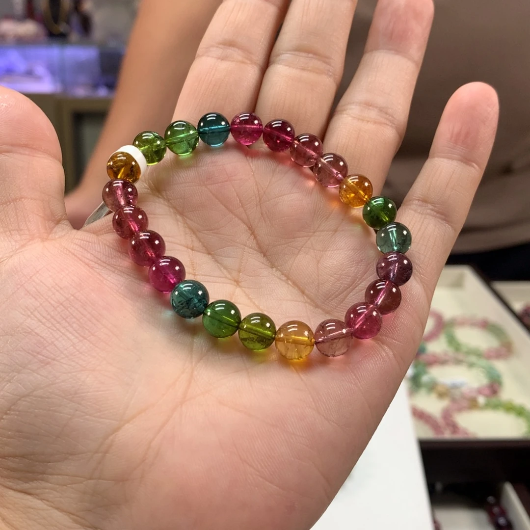 未镶嵌手链碧玺8,2左右