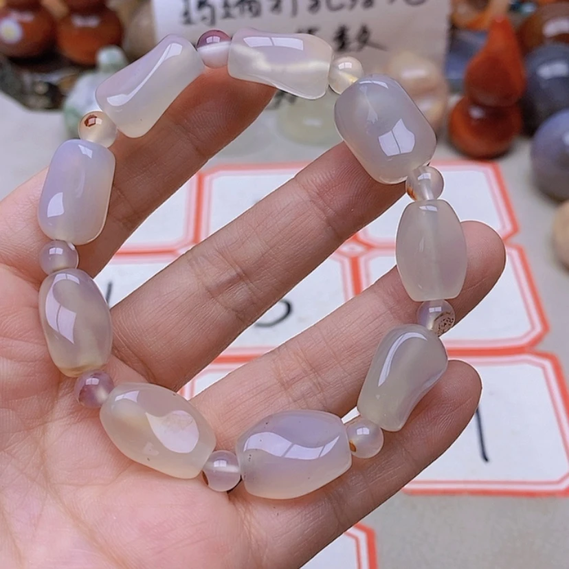【闪购商品】未镶嵌玛瑙/玉髓珠宝半成品静**天