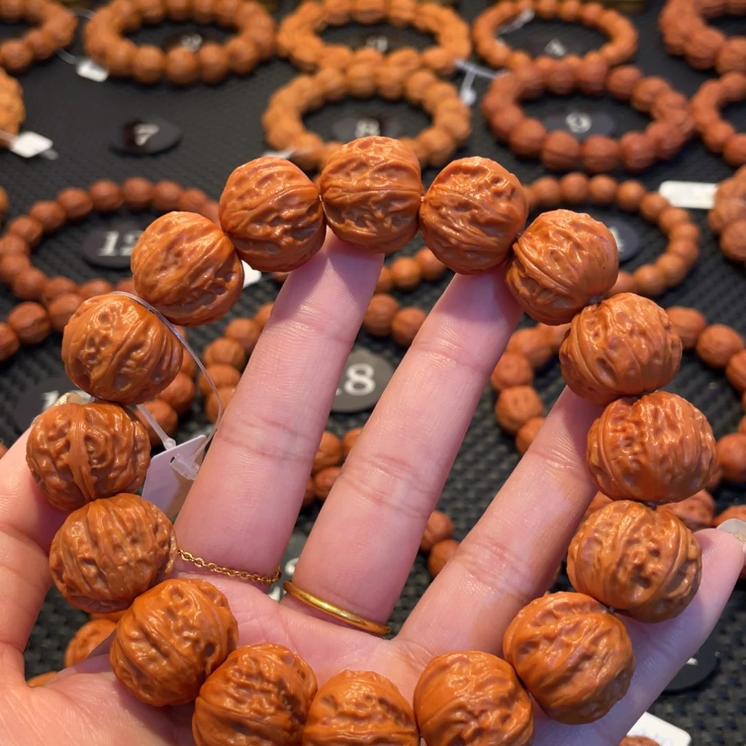 文玩核桃手串人***人矮壮八棱