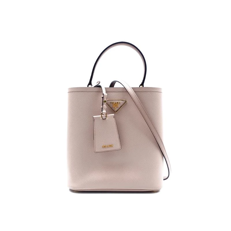 95新 Prada/普拉达  Panier奶茶色手提单肩包TT/T_ZY0000399059