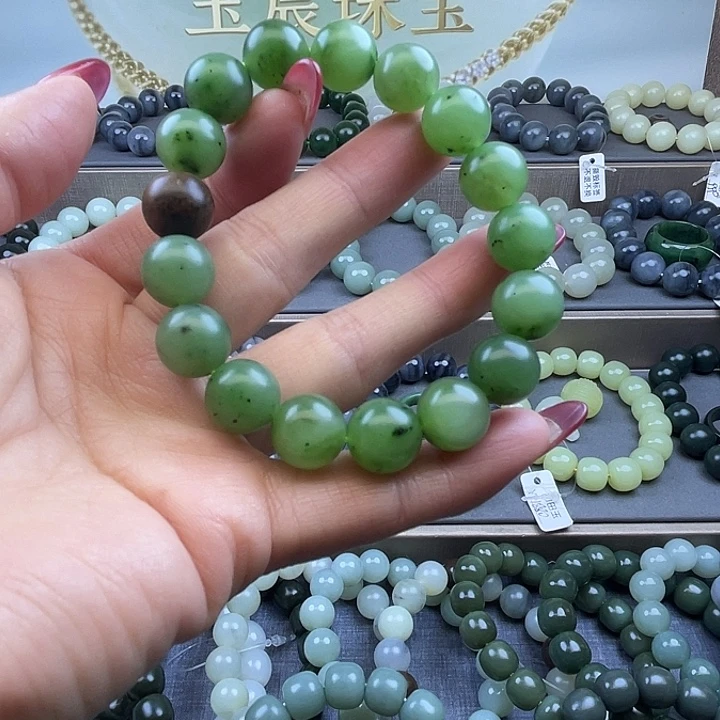 和田玉未镶嵌手链