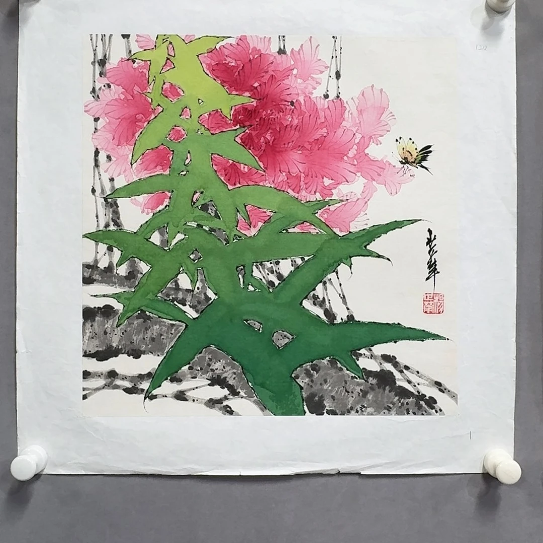 国画亲笔手绘放心去藏