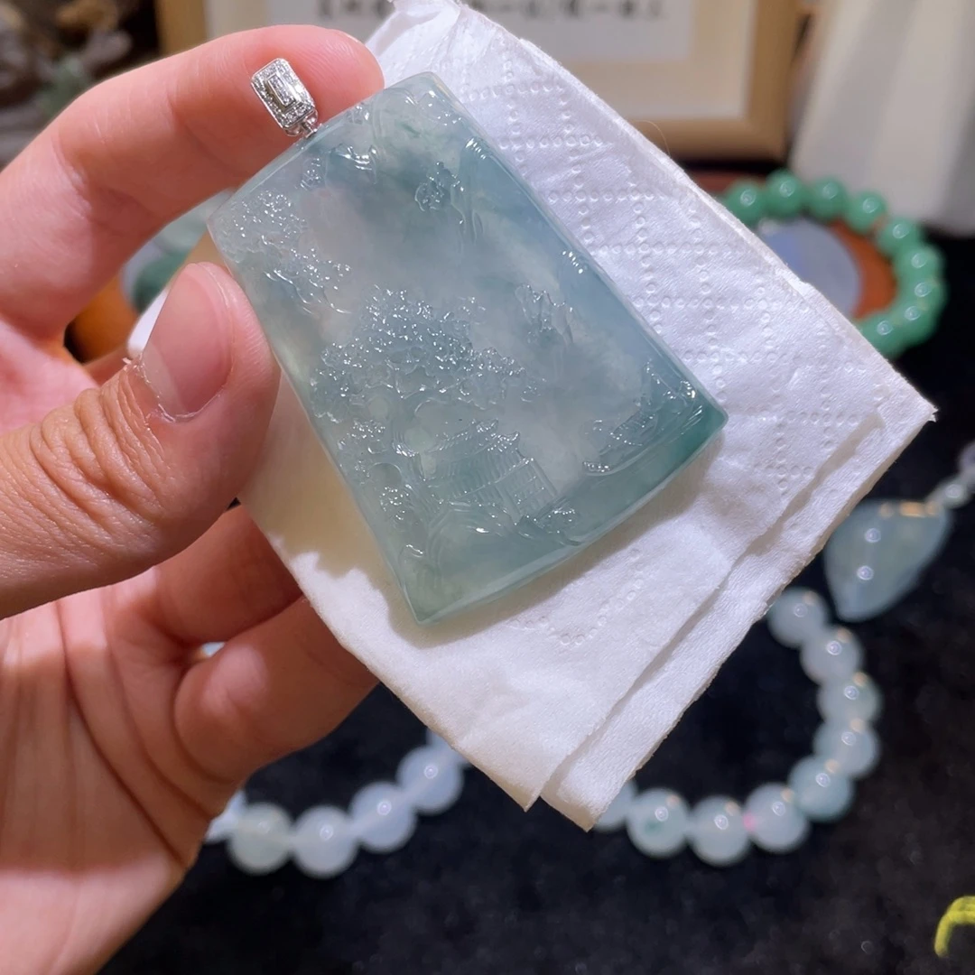 颈饰未镶嵌翡翠吊坠27