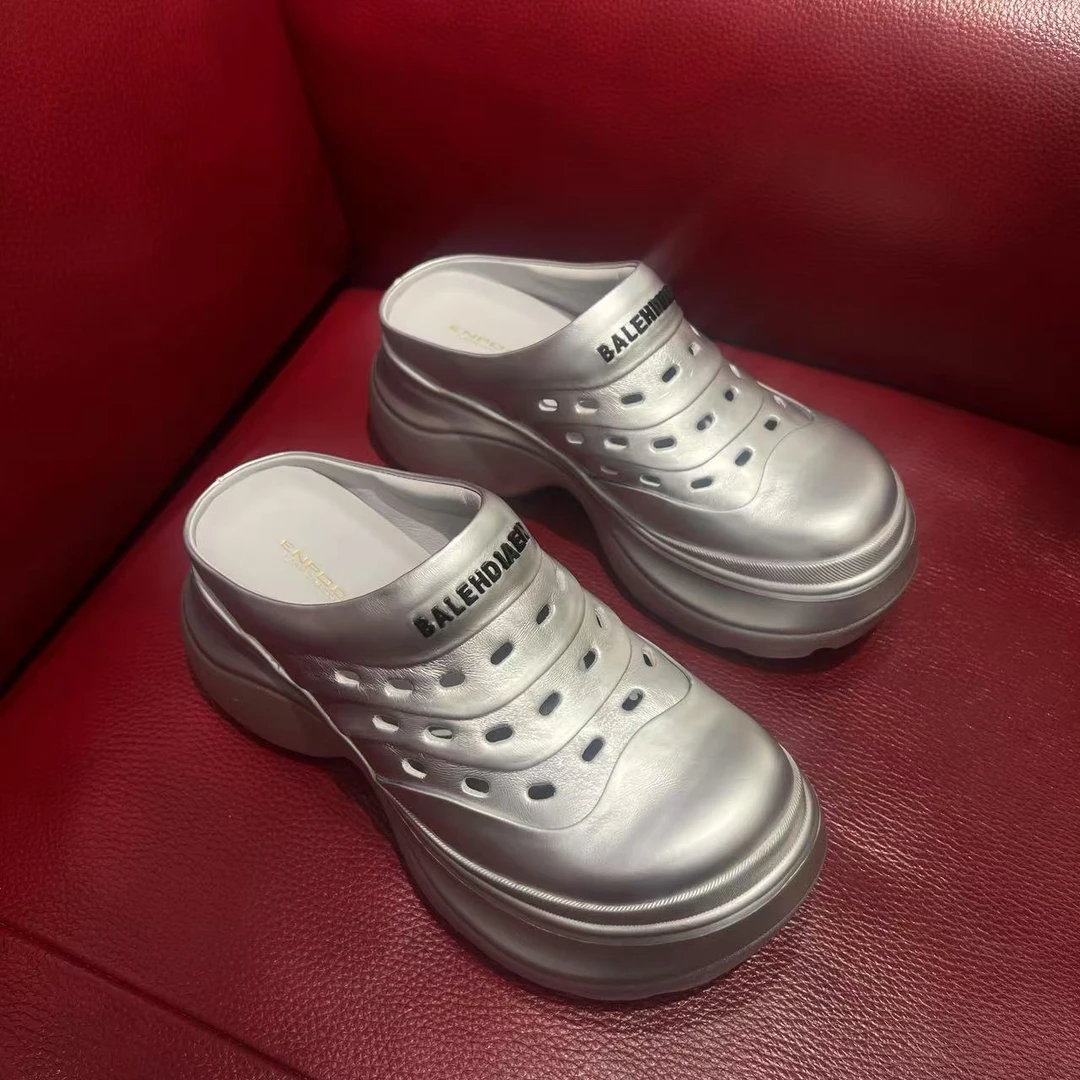 【真皮洞洞鞋】牛皮7公分洞洞鞋S29S962119百搭时尚休闲鞋-6.18